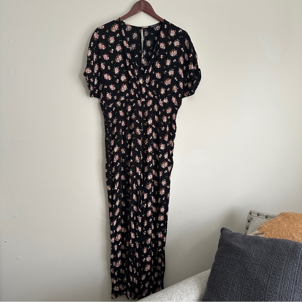 Madewell Wide Leg Floral Jumpsuit in Dandelion Bouquet - Size X-Small - Picture 7 of 13